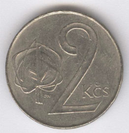 Checoslovaquia 2 Koruna de 1991