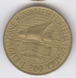 Italia 200 Lire de 1992