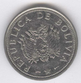 Bolivia 50 Centavos de 2008