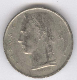 Bélgica 5 Francs de 1963 (Belgique)