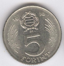 Hungría 5 Forint de 1978