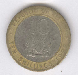 Kenia 10 Shillings de 1995