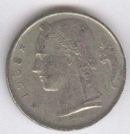 Bélgica 5 Francs de 1958 (Belgique)