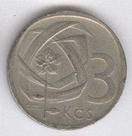 Checoslovaquia 3 Koruna de 1965
