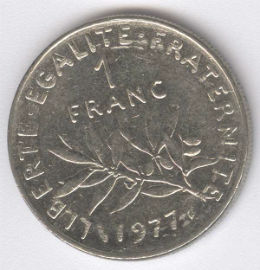 Francia 1 Franc de 1977
