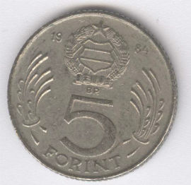 Hungría 5 Forint de 1984