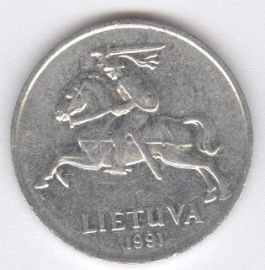 Lituania 5 Centai de 1991