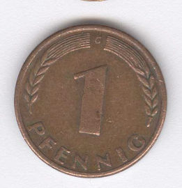 Alemania 1 Pfennig de 1970 (G)