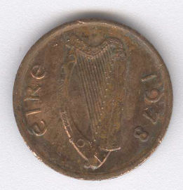 Irlanda 1/2 Pence de 1978