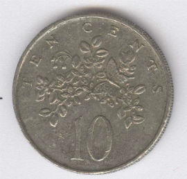 Jamaica 10 Cents de 1986