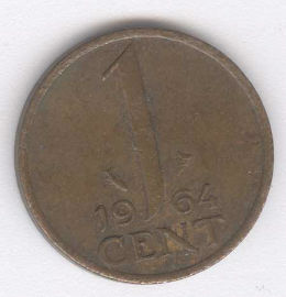 Holanda 1 Cent de 1964