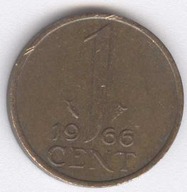 Holanda 1 Cent de 1966