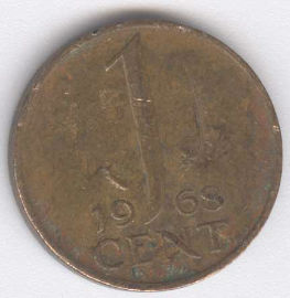 Holanda 1 Cent de 1968
