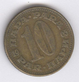 Yugoslavia 10 Dinara de 1965