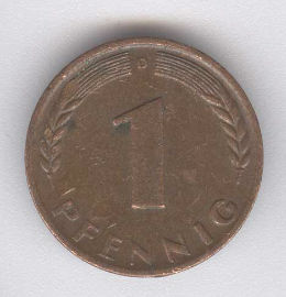 Alemania 1 Pfennig de 1950 (D)