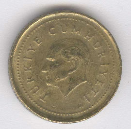 Turquía 5000 Lira de 1996