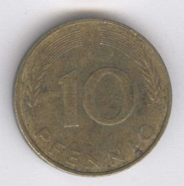 Alemania 10 Pfennig de 1979