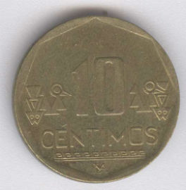 Perú 10 Céntimos de 2001