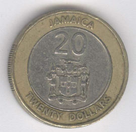Jamaica 20 Dollar de 2000
