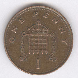 Inglaterra 1 Penny de 1988