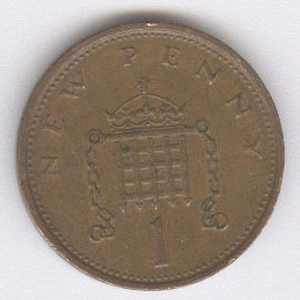 Inglaterra 1 Penny de 1975