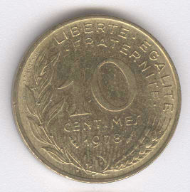 Francia 10 Centimes de 1978