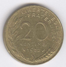 Francia 20 Centimes de 1982