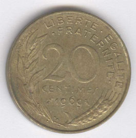 Francia 20 Centimes de 1969
