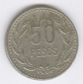 Colombia 50 Pesos de 1991