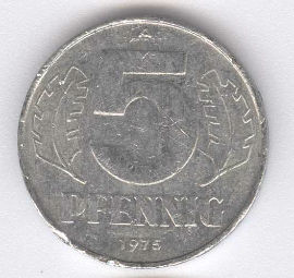 Alemania 5 Pfennig de 1975