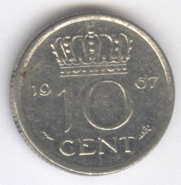 Holanda 10 Cents de 1957