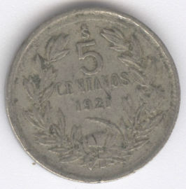 Chile 5 Centavos de 1921