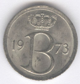 Bélgica 25 Centimes de 1974 (Belgique)