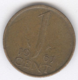 Holanda 1 Cent de 1961
