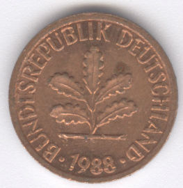 Alemania 1 Pfennig de 1988 (F)
