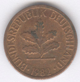 Alemania 1 Pfennig de 1982 (D)