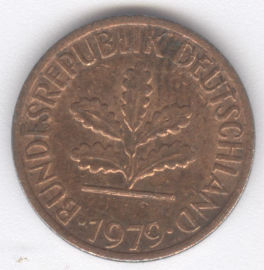 Alemania 1 Pfennig de 1979 (G)