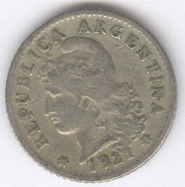 Argentina 5 Centavos de 1921