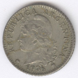 Argentina 5 Centavos de 1936