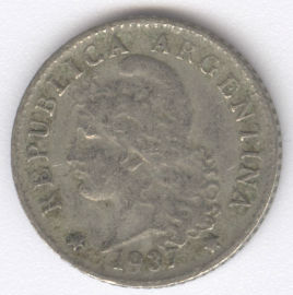 Argentina 5 Centavos de 1937