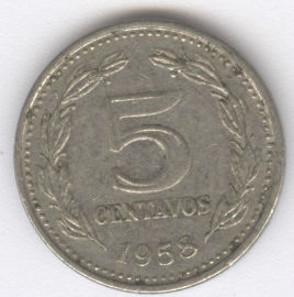 Argentina 5 Centavos de 1958