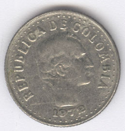 Colombia 10 Centavos de 1972