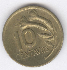 Perú 10 Centavos de 1972