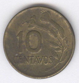 Perú 10 Centavos de 1974