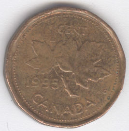 Canadá 1 Cent de 1995