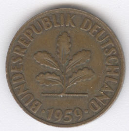 Alemania 2 Pfennig de 1959 (J)