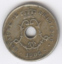 Bélgica 5 Centimes de 1905