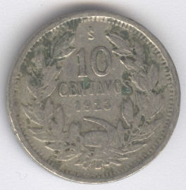 Chile 10 Centavos de 1923