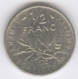 Francia 1/2 Franc de 1970