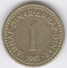Yugoslavia 1 Dinar de 1983